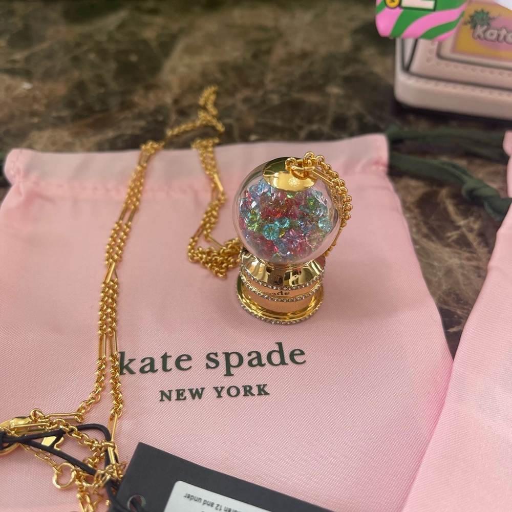 Kate Spade Treat Yourself Gumball Pendant Novelty Necklace - Picture 8 of 14